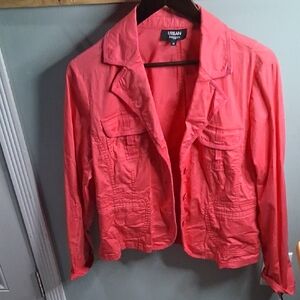 Urban Outfitters Coral Utility Jacket